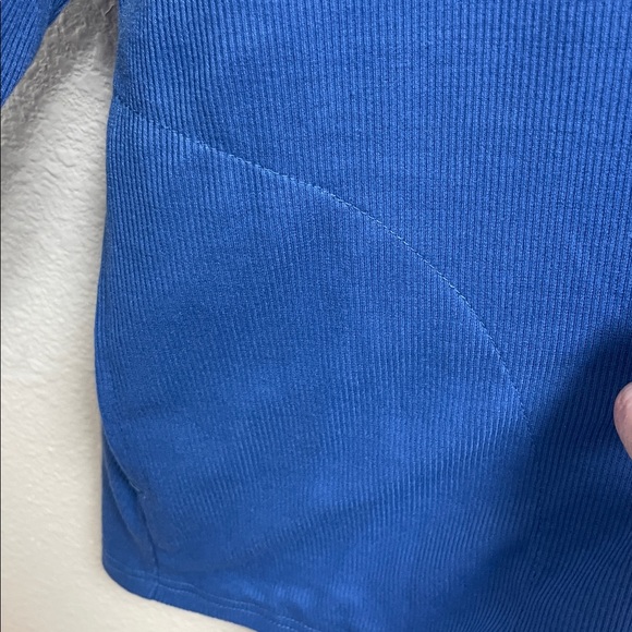 Muk Luks Royal Blue Button Up Cardigan Shirt Loungewear Women’s 2X Pockets - Picture 8 of 8